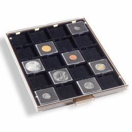 Medaillier Quandrum - Quandrum Coin Box - 20 Espaces - 50X50Mm Fumée