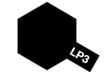 Tamiya Lacquer Paint Lp-3 Flat Black / Peinture Laque Noir Mat