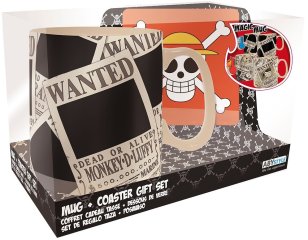 One Piece Heat Change Mug Wanted & Coaster Set