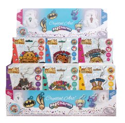 Crystal Art Bag Charms Fuzz Balls Whisky B