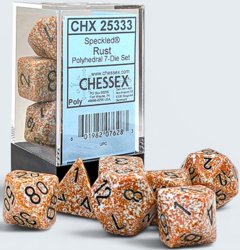 Chessex - Speckled 7 Dice Set Polyhedral Rust 