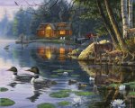 Figured Art - Chalet au Bord du Lac