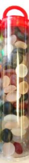 Glass Stones Frosted Mixed Colors (40)