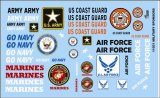 Gofer Racing Decals - Military Sponsors 