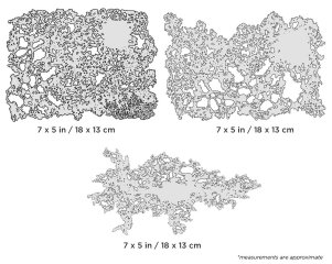 Iwata Artool Texture FX Mini Series Set Freehand Airbrush Template