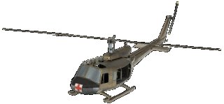 Metal Earth - UH-1 Huey Helicopter 