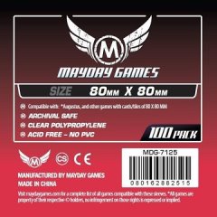 Mayday Étuis Protectrices Carré - 50 Ct - 80x80mm