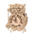 Wooden Mechanical Gears - Owl Clock