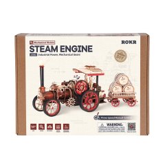 Rokr DIY - Steam Engine Mechanical Gear 3D Wooden Puzzle