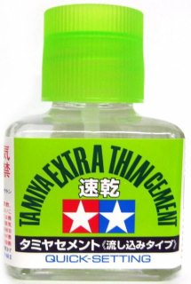 Tamiya - Colle pour les modèles réduits - extra liquide Extra Thin Cement
