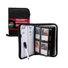 4 Pocket Monster Binder Black Deluxe (zipperbound) 160 cards