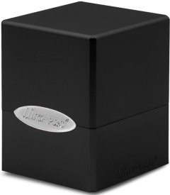 Up Boite de Rangement Satin pour Cartes de jeux / Deck Box Satin Cube Jet Black