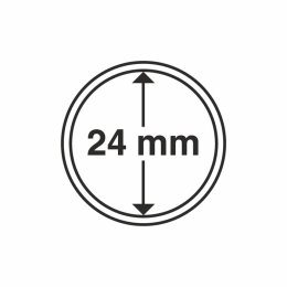 Boite De 10 Capsules Pour Monnaies 24 Mm
