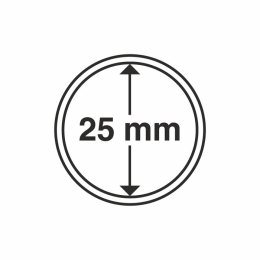 Boite De 10 Capsules Pour Monnaies 25 Mm