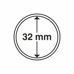 Boite De 10 Capsules Pour Monnaies 32 Mm