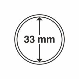 Boite De 10 Capsules Pour Monnaies 33 Mm