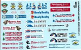 Gofer Racing Home Town Sponsors #3 1/24 & 1/25 Decals
