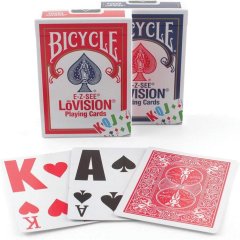 Bicycle - E-Z-SEE LoVISION Jumbo Index Rouge/Bleu