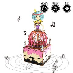 Boite de Musique en Bois/DIY Wooden Music Box - Princess