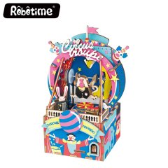 Boite de Musique en Bois/DIY Wooden Music Box - Amusement Park