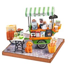Rolife Travel Street Aromatic Coffee Cart DIY Kit