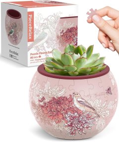 PieceRelax Puzzle Planter Singing Birds and Flowers 80 pièces