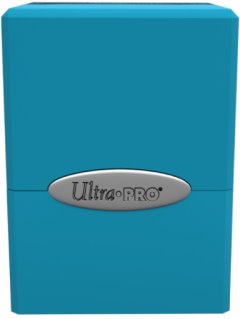 Up Deck Box/Boite de Rangement pour cartes - Satin Cube Sky Blue / Bleu Ciel