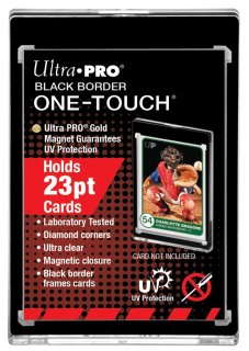Protecteur Pour Carte Avec Fermeture Magnétique - 23Pt Noir / Black (Pokemon, Magic, TCG)