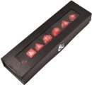 Up Dice Heavy Metal D&D 7-Die Set Red and White
