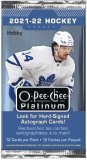 2021/22 Ud O-Pee-Chee Platinum Hockey Hobby - Paquets